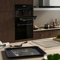SPJUTBO True fan oven w microwave func, air fry function Grill function/black IKEA 700