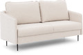 Sofa with Sleeping Function Sofa-Bed Taila, light beige/gold legs