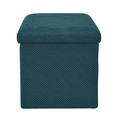 Folding Storage Pouffe Vels Atom, turquoise