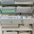 FÅNGGRÖDA Insert with compartments, light grey, 48x18x14 cm