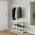 JONAXEL Shelving unit with clothes rail, 99x51x173 cm