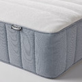 NORDLI Bed frame with storage and mattress, white/Valevåg medium firm, 160x200 cm