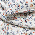 BRUDKRUSBÄR Duvet cover and 2 pillowcases, white multicolour/floral pattern, 200x200/50x60 cm