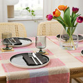 STRANDFLOKA Table-runner, patterned/multicolour, 35x130 cm