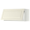 METOD Wall cabinet horizontal, white/Bodbyn off-white, 80x40 cm