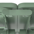MITTZON Foldable table with castors, green, 140x70 cm