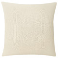 VIDEPLATTMAL Cushion cover, light beige, 40x40 cm