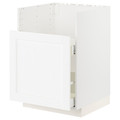 METOD Base cab f TALLSJÖN sink, white Enköping/white wood effect, 60x60 cm