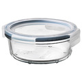 IKEA 365+ Food container with lid, round, glass/plastic, 14 cm