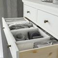 BAXNA Organiser, grey, white, 26x34x10 cm