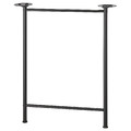 LAGKAPTEN / SPÄND Desk, black-brown/black, 120x60 cm