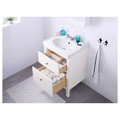 HEMNES / RUTSJÖN Wash-stnd w drawers/wash-basin/tap, white, 62x49x95 cm