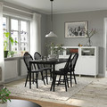 DANDERYD / SKOGSTA Table and 4 chairs, black/black, 130 cm