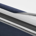 RAMNEFJÄLL Upholstered bed frame, Kilanda dark blue/Luröy, 140x200 cm