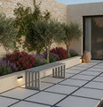 Architectural Modern Garden Bench 120cm, grey