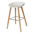 GoodHome Bar Stool Chimayo, white