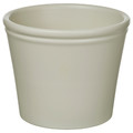 KÖRSBÄRSBJÖRK Plant pot, light grey/beige, 9 cm