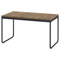 VÄSMAN Extendable table, outdoor, light brown stained, 135/190x74 cm