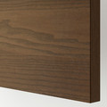 METOD / MAXIMERA Base cb 3 frnts/2 low/1 md/1 hi drw, white/Stensta dark brown ash veneer, 80x60 cm