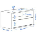 EKET Media shelf, white, 70x35x35 cm