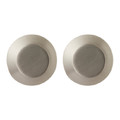 GoodHome Cabinet Knob Handle Nutmeg, brushed steel, 2 pack