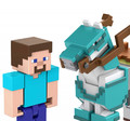 Minecraft Steve And Armored Horse Figures HDV39 6+