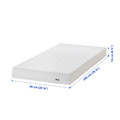 ÅBYGDA Foam mattress, medium firm/white, 90x200 cm