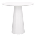 Table Florero, round, single leg, white