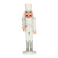 Nutcracker Christmas Decoration 28cm, white, hat