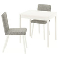 TONSTAD / TONSTAD Table and 2 chairs, off-white/Viarp beige/brown off-white, 80/120x70 cm