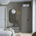 PAX / FORSAND Wardrobe combination, dark grey/dark grey, 75x60x201 cm