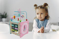 Wooden Activity Cube Educational Toy Pastel 3+