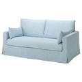 HYLTARP Cover for 2-seat sofa, Kilanda pale blue