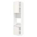 METOD Hi cb f oven/micro w 2 drs/shelves, white/Veddinge white, 60x60x240 cm