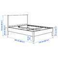 TONSTAD Bed frame, oak veneer/Luröy, 160x200 cm