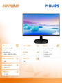 Philips 24" Full HD LCD Monitor 243V7QJABF IPS HDMI DP Speakers