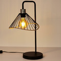 Table Lamp Anel, black/rattan