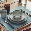 GLADELIG Side plate, grey, 20 cm