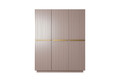 Wardrobe Nicole 150 cm, antique pink, gold handles