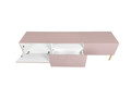 TV Cabinet Nicole 200 cm, antique pink, gold legs