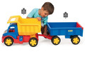 Giant Truck and Trailer Set 107cm, assorted colours, 12m+
