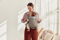 BABYBJORN Baby Carrier Harmony 3D Mesh, Grey beige, 0-3y