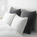 SANELA Cushion cover, dark grey, 65x65 cm