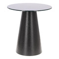 Coffee Table Soleilo 60cm, glass, round, black