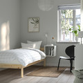 NEIDEN Bed frame, pine/Lindbåden, 90x200 cm