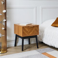 Bedside Table Nightstand Felix, natural