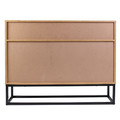 Chest of Drawers Cabinet Abbott, oak/black