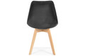 Upholstered Dining Chair Bolonia Lux, black