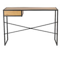 Desk Oxford with Drawer, oak/black