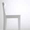 INGOLF Bar stool with backrest, white, 63 cm
